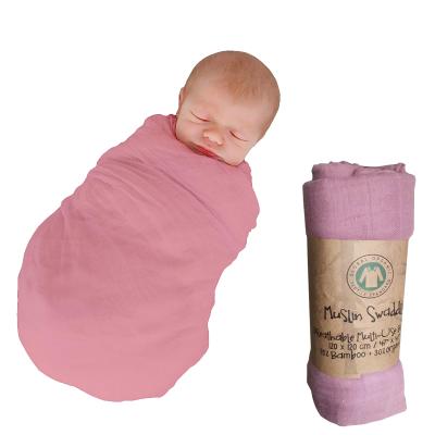 China Bamboo Kid Friendly Organic Cotton Gauze 70 30 Baby Wrap Covering for sale