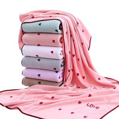 China Large 70*140CM Women's Bath Towels Magical Spa Kids Safe 220GSM Beach Towels for sale