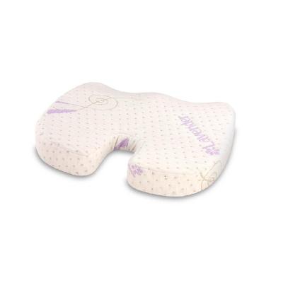 China Memory Lavender Comfort Memory Foam Cushion Office Chair Cushion Non Slip Alignment Coccyx Chair Spinal Pads for sale