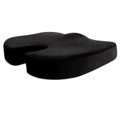 China Memory Non Slip Spinal Alignment Coccyx Chair Pads Relieve Memory Foam Cushion Office Chair Cushion for sale