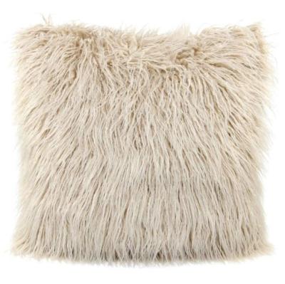 China Memory Faux Fur Throw Blanket Fashion European Statistical Plush Sofa Cushions Beach Wool Velvet Pillowcases for sale