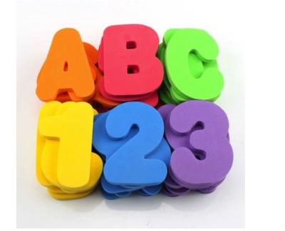 China 1~6 Years Old DIY Kids Toys 36 Pcs A-Z Letters And 0-9 Numbers Kids Eva Foam Mat Educational Craft Bathing Toys Stickers for sale