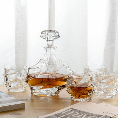 China Wholesale Hot Selling 25oz Crystal Whiskey Decanter Set Luxurious Lead Free From STOCK 2021 Seller for sale