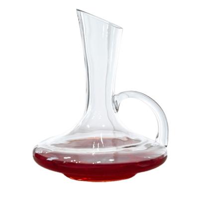 China NOVARE 1800ml Fancy Crystal Glass Decanter Wine Decanter RUNNING Wine Carafe With Handle for sale