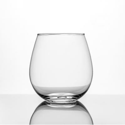 China STORE 2021 542ml High Quality Lead Free Crystal Stemless Wine Glass Customized Clear for sale