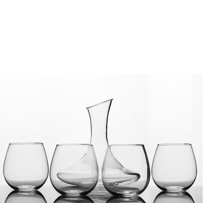 China STOCK Factory Wine Glass Wholesale Single Lead Free Custom Stemless Wine Glass for sale