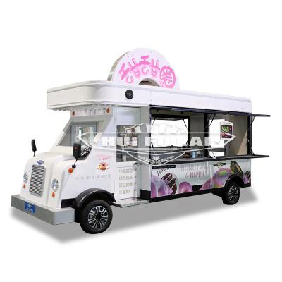 China Easy Operate China Factory Outdoor Mobile Food Cart Large Commercial Food Truck Street Truck For Sale for sale