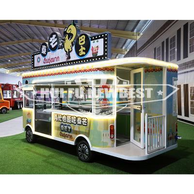 China Easy Operate Custom Size Kitchen Design Mobile Food Truck American Street Vending Pizza Taco Truck Fast Food Cart for sale