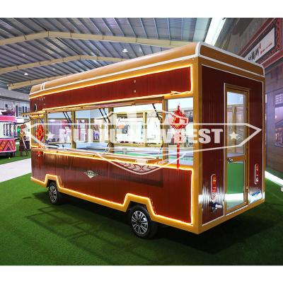 China Easy operate mobile BBQ food truck for sale concession food truck snack coffee trailer food cart for sale