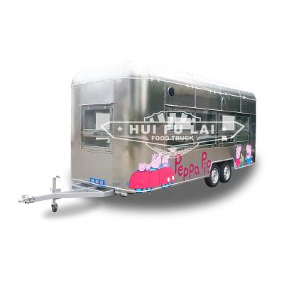 China Easy Operate 11m Long Concession Food Truck 2020 Hot Selling Mobile Food Cart Selling Mobile Food Trailer for sale