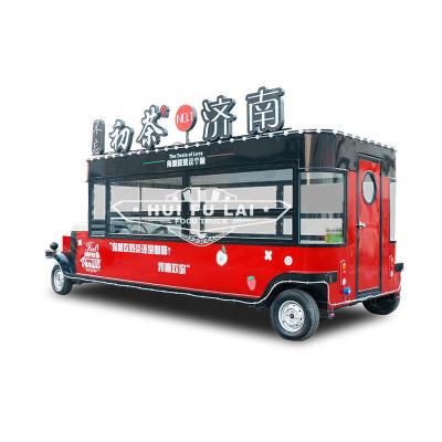 China Easy Operate Wholesale Price Fast Food Truck Mobile Food Cart Trailer Food Selling Van Catering Truck For Sale for sale