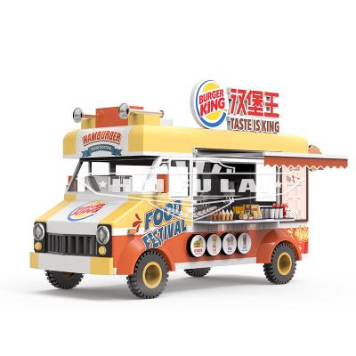 China Easy operate street food restaurant truck beer truck fast food truck ice cream cart kiosk with freezer for sale