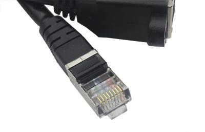 중국 여성 Rj45 소켓에 Rj45 이더네트 연장 케이블 보호된 Rj45 마개 판매용