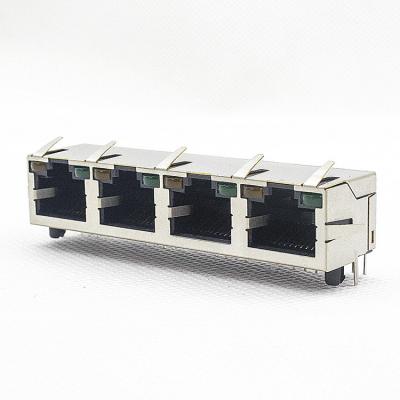 China 1X4 Schakelaar 10 van havenrj45 PCB 100 Basis/de Schakelaar TM5JA814T2112 van Rj45 8p8c Te koop