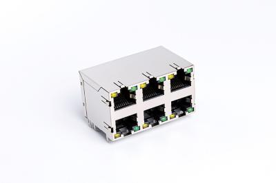 China CAT5 Internet-de Verbindingen van de Kabelrj45 Ethernet Contactdoos met LEDs TM5JB823T1111 Te koop