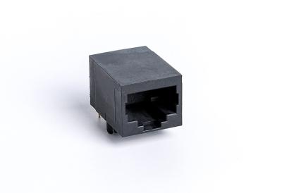 中国 90程度の縦モジュラー女性PCBジャックcat5e rj45のコネクターの価格TM59A011SXX11の10 Pin RJ45 販売のため