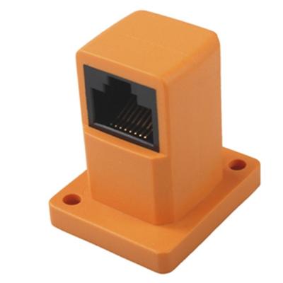 Chine 90 adaptateur d'extension de câble de réseau du coupleur 8P8C de câble du degré RJ45 à vendre