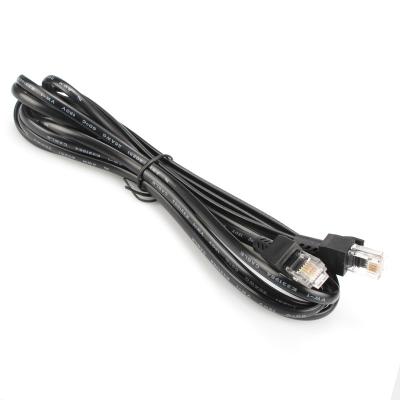 China 26AWG*4C 6P4C RJ11 Plug To Plug PVC Telephone Cable for sale