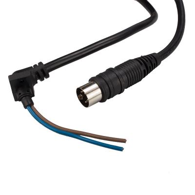 China cable eléctrico de PIN To 2 PIN Cable-Tail Black Motor Cable del varón 4 del conector del dinar 300/300V para accionar el equipamiento médico en venta