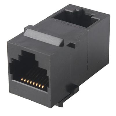 中国 Cat3e Ethernet Female RJ45 Cable Coupler 8p8c Switching Power Adapter 販売のため