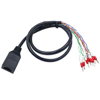 中国 Cold -押されたTerminalへのUL94V 0 RJ45 Extension Cable 8p8c Female Socket 販売のため