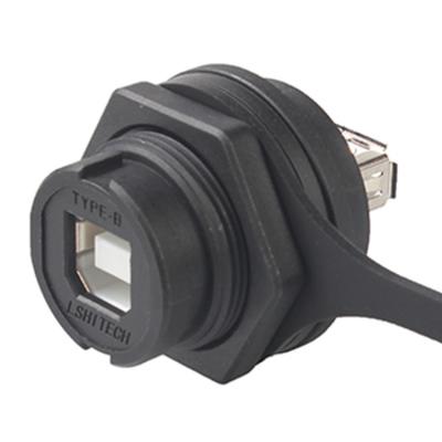 Cina L'USB 2.0 scrive A a macchina al tipo supporto impermeabile di USB del pannello dell'accoppiatore di B RJ45 in vendita