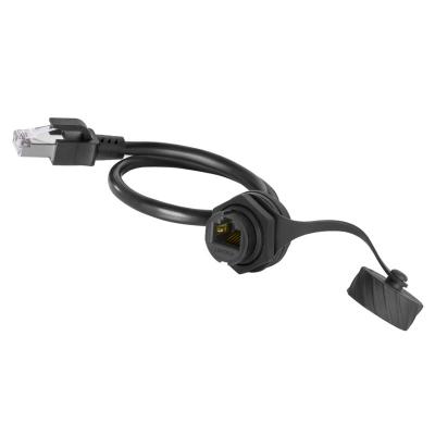 Cina RJ45 Jack Waterproof Ethernet Cable Male alla femmina con il cappuccio parapolvere in vendita