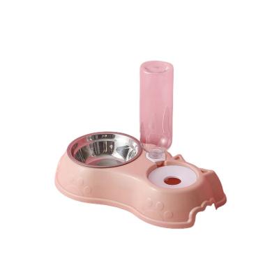 China Automatic Automatic Pet Bowl Pet Accessories Stainless Steel Dog Food Feeder Pet Drinking Dispenser for sale