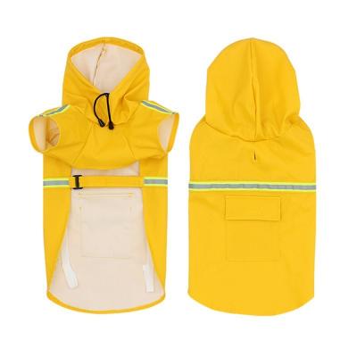 China New Sustainable Colorful Pvc Dog Raincoat Winter Coats Reflective Designers Luxury Raincoat For Dog for sale