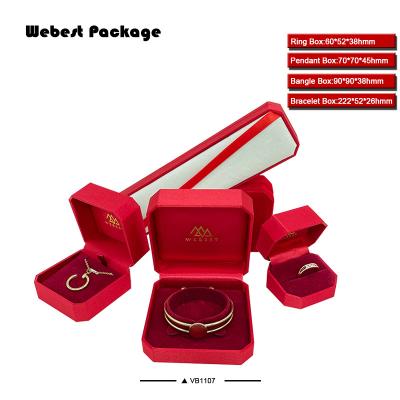 China Webest Eco-friendly Package Customized Luxurious Satin Set Jewelry Box Jewelry Box Satin Velvet Packaging Box for sale