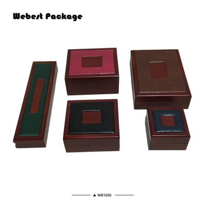 China Webest China Factory Fashionable Lacquerd Wooden Matte Diamond Jewelry Box Set In Middle East Market for sale