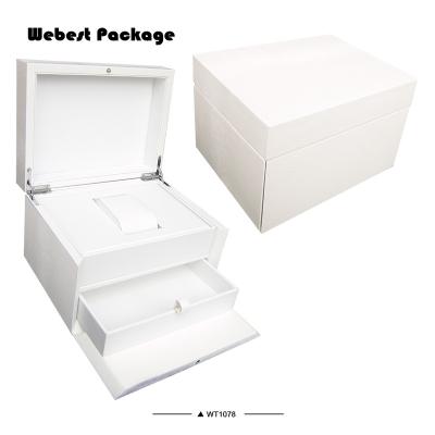 China Webest Factory Price Eco-friendly Fashionable Wooden Travel Drawer Watch Packaging Display Box for sale