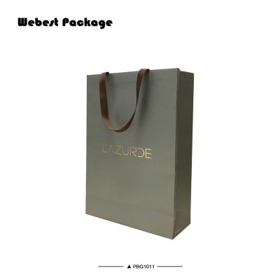 China New Model Recyclable High-end Stylish Design Famous Webest Brand Paper Bag Rope Handle For Promotion for sale