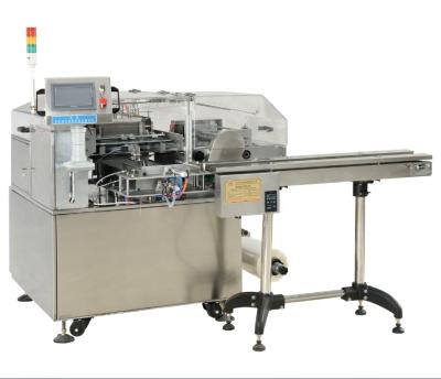 China Full Automatic Food Perfume Box Card Cellophane Wrapping Machine for sale