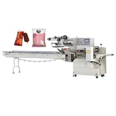 China Automatic LCD Display Flow Pack Packaging Machine For Popsicle / Ice Cream for sale