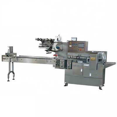 China Automatic Type Log Cake Packing Machine Pillow Pack Cookie Easy Operation Flow Bag Pillow Packing Machine for sale