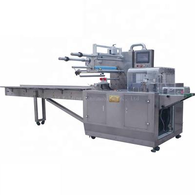 China Servo Automatic Cake Bread Packing Machine Horizontal Packaging Machine Horizontal Wrapping Machine for sale