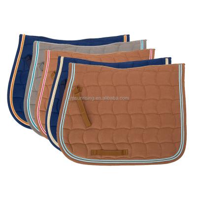 China custom made english 100% cotton horse saddle pad set hot sale fashion cotton honery comb cloth for sale