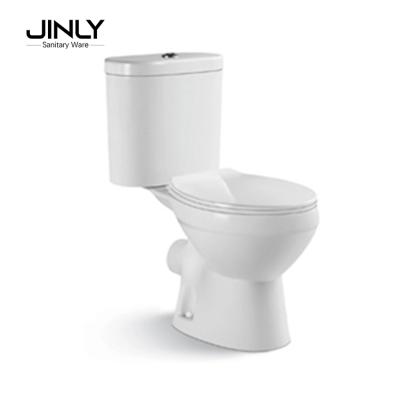 China Modern Made In Porcelain Floor Mount Toilet Bowl Two Piece Sanitary Ware Economic Ceramic Toilet WC for sale