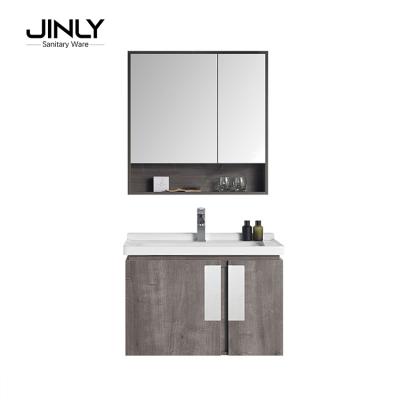 China French Wholesale Led Light Bathroom Storage Mirror With Cabinet for sale