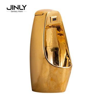 China New model sensor urinal gold urinal, piss WC toilet urinal gold for men, ceramic sanitary ware for sale