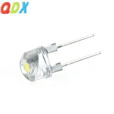 China Light Emitting Diode Water Clear Round Hat Led Diode Red Blue White Yellow Green Warm White Pink Color 8mm Straw Hat Led Diodes Led For Lamp for sale