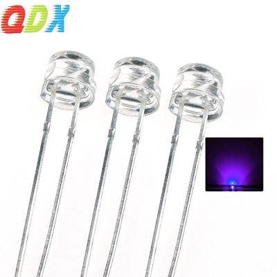 China Light Emitting Diode China Factory Water Brightness Intense Clear Lens 4.8MM Straw Hat White Hair Purple Diode Light Good Quality LED Light Led Diode for sale