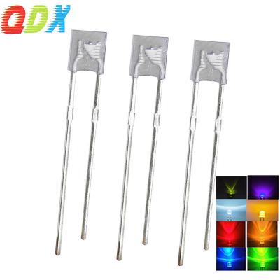 China Emitting LED Water Clear Lens Square Slice 1*3*4mm White Green Blue Yellow Red 1*3*4mm Dip In Diode1000pcs/bag for sale