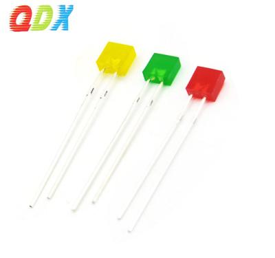 China Emitting LED 2*5*5mm Square Slice 2*5*5mm Led White Green Blue Yellow Red Dip In Diode1000pcs/bag for sale