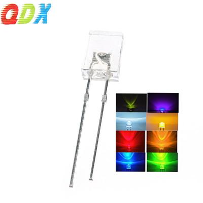 China 2*5*7mm LED Water Clear Lens Square Slice Led 2*5*7mm White Green Blue Yellow Dip Emitting 2*5*7mm In Diode1000pcs/bag for sale