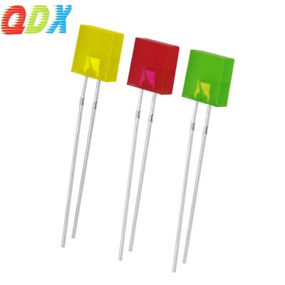 China Emitting LED 2*7*7mm Square Slice 2*7*7mm Led White Green Blue Yellow Red Dip In Diode1000pcs/bag for sale