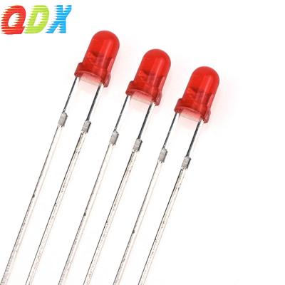 China Light Emitting Diode Low Power Consumption Led Diode 3mm Red Diffuse Super Bright Led Diode LED Encapsulation Series for sale