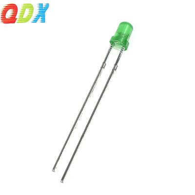 China Light Emitting Diode Low Power Consumption Led Diode 3mm Green Diffused Super Bright Led Diode LED Encapsulation Series for sale