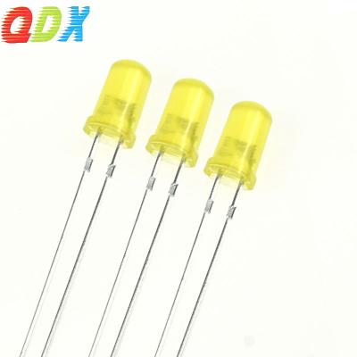 China Light Emitting Diode Low Power Consumption Led Diode 5mm Yellow Diffused Super Bright Led Diode LED Encapsulation Series Led Module for sale